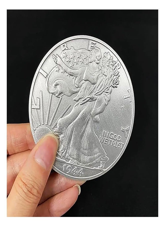 blue-ther Jumbo Walking Liberty Half Dollar (7.3cm) Magic Tricks Coin Appearing Magic for Magicians Close up Street Illusions Props Accessories - Image 1